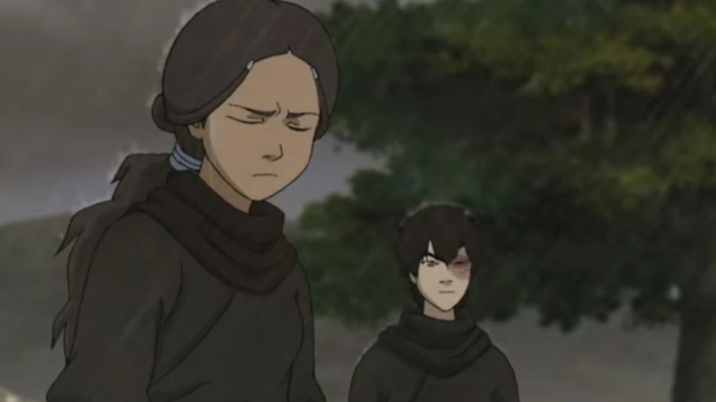 Katara and Zuko in Avatar: The Last Airbender Book 3