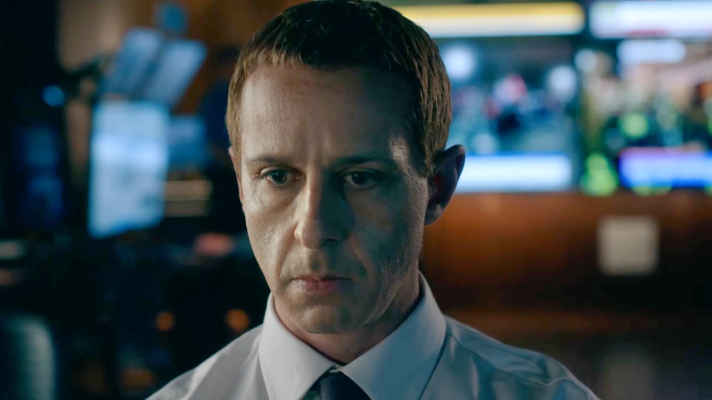 Mark Zuckerberg (Jeremy Strong) in The Social Reckoning