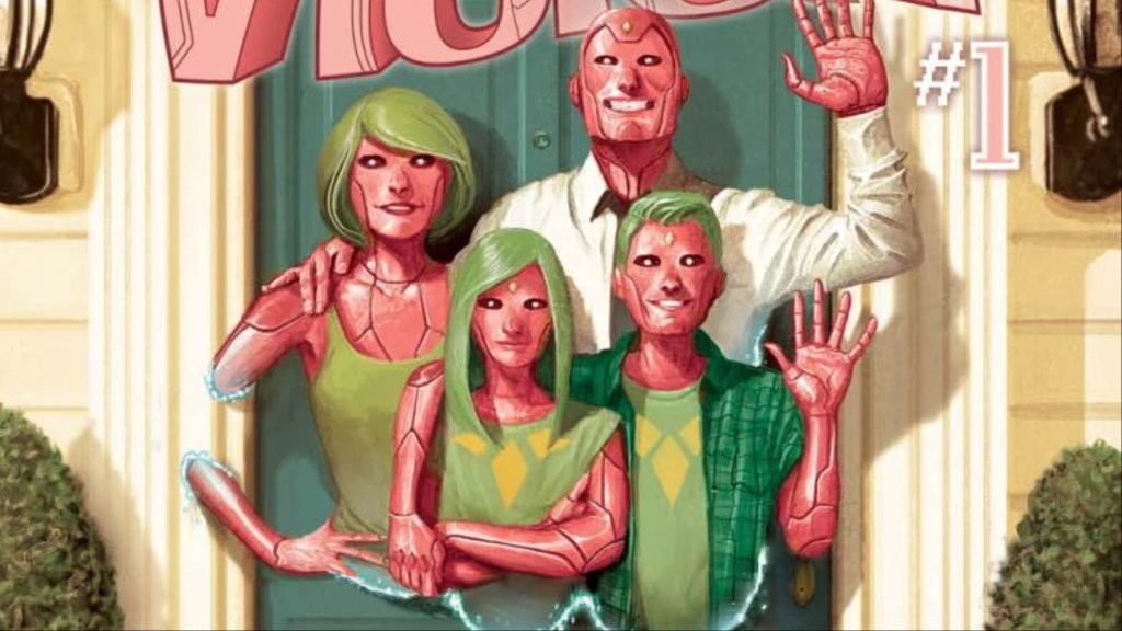 The Vision and his family phasing through their house
