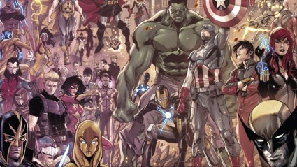 The assembled members of the Avengers