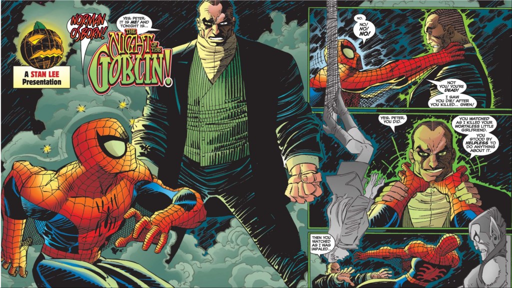 Norman Osborn revealing his return to Spider-Man