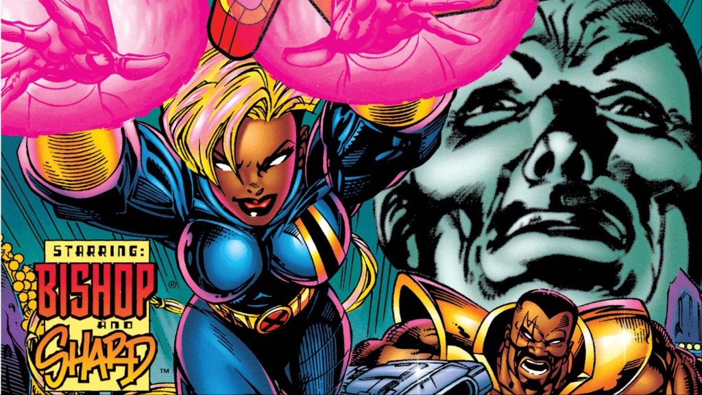 Shard using her energy powers and jumping into battle