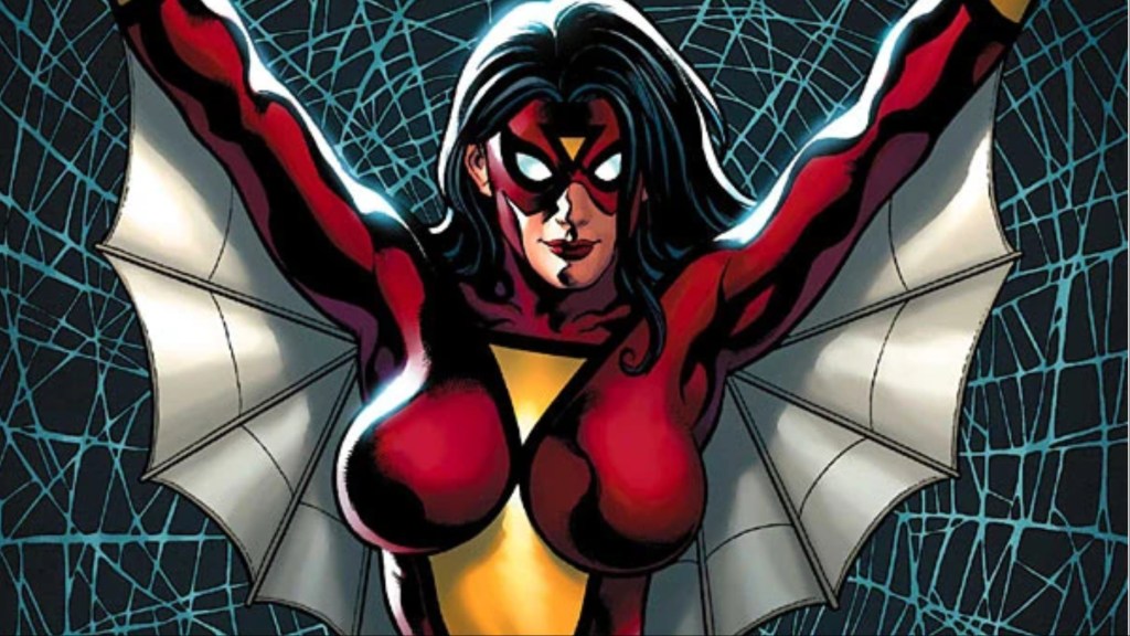 Spider-Woman spreading her wings