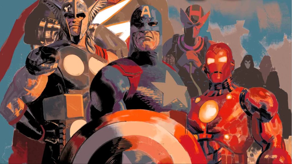 Thor, Captain America, Hawkeye, and Iron Man from Avengers Twilight
