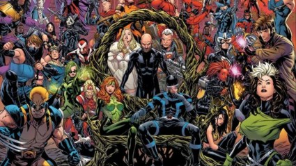 The X-Men gathered around a Krakoan Gate