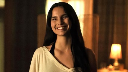 Nikki smiling in Obsession