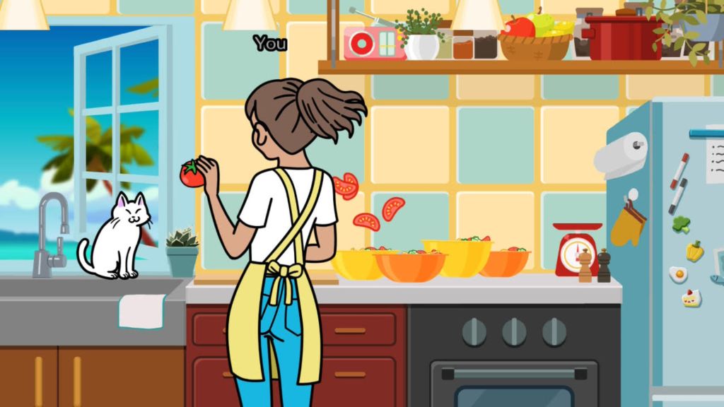 Rhythm Heaven Groove Slice n Dice Kitchen Mini-Game