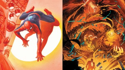 Alex Ross Spider-Man Variant and Moon Knight monster