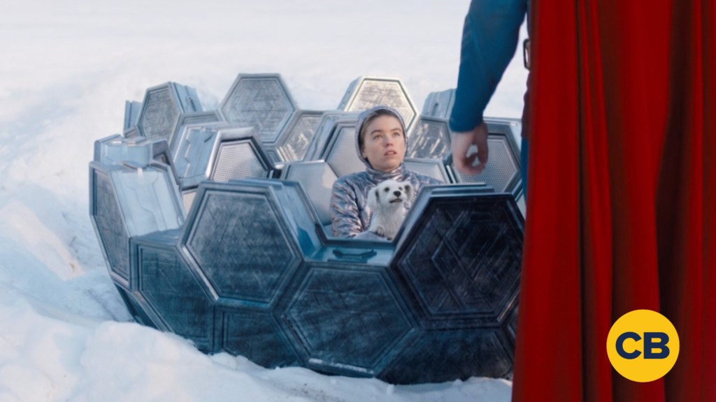Supergirl in escape pod