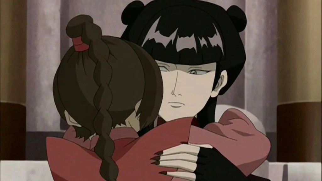 Ty Lee hugging Mai in Avatar: The Last Airbender