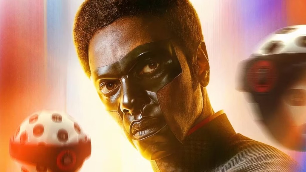 Mr Terrific on a poster for Superman (2025)
