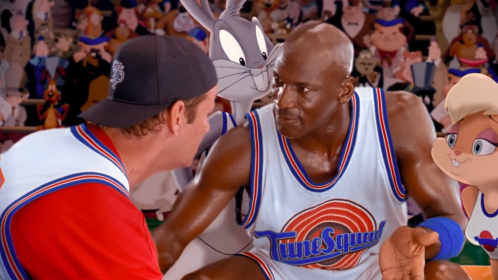 Bill Murray and Michael Jordan in Space Jam (1996)