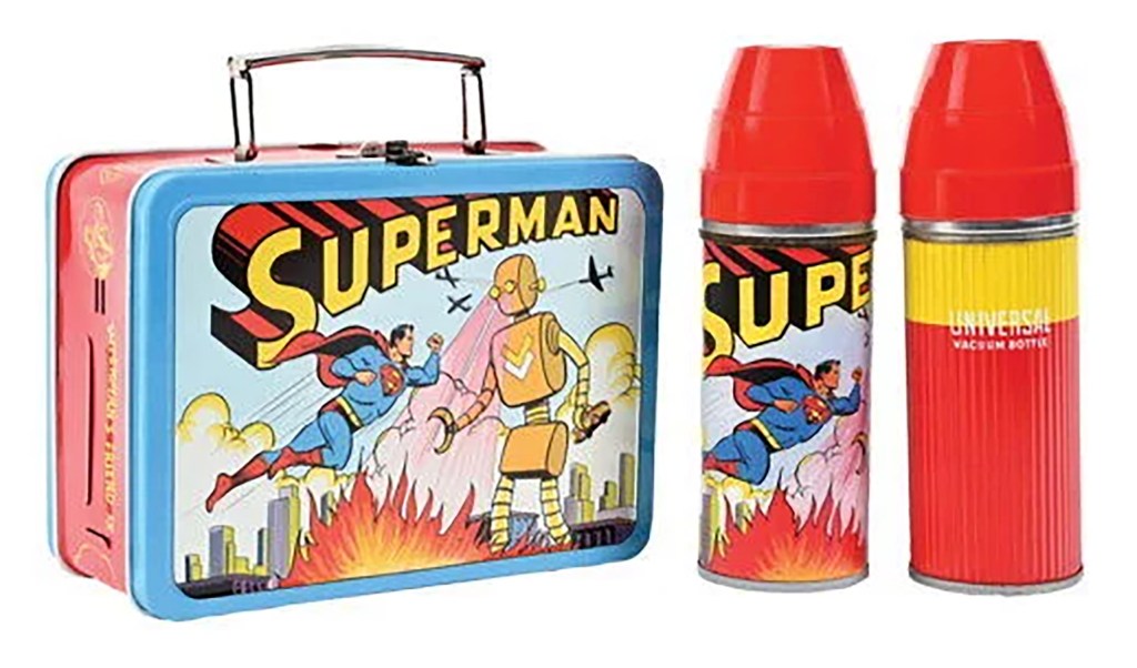 1954 Superman lunhbox with thermos
