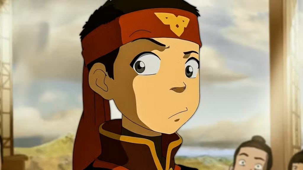 Aang looking conflicted in Avatar: The Last Airbender Book 3