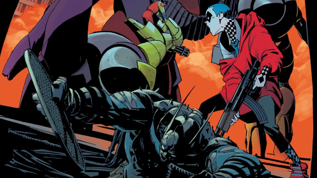 Batman and Harley Quinn run away