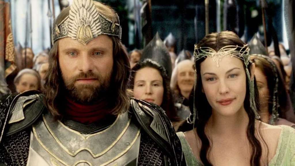 Aragorn and Arwen in The Lord of the Rings: The Return of the King