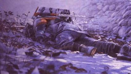 Arc Raiders character fallen in the snow