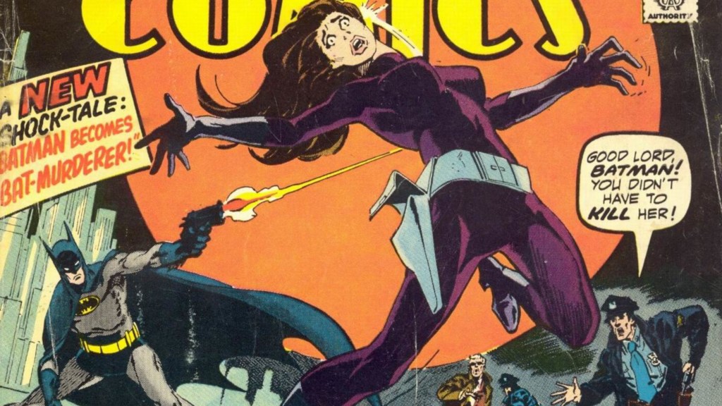 Batman shoots Talia al Ghul