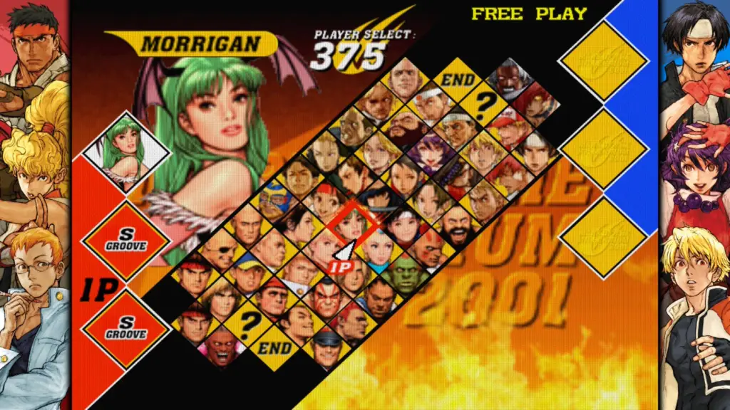 Capcom vs SNK 2 Morrigan selectable character