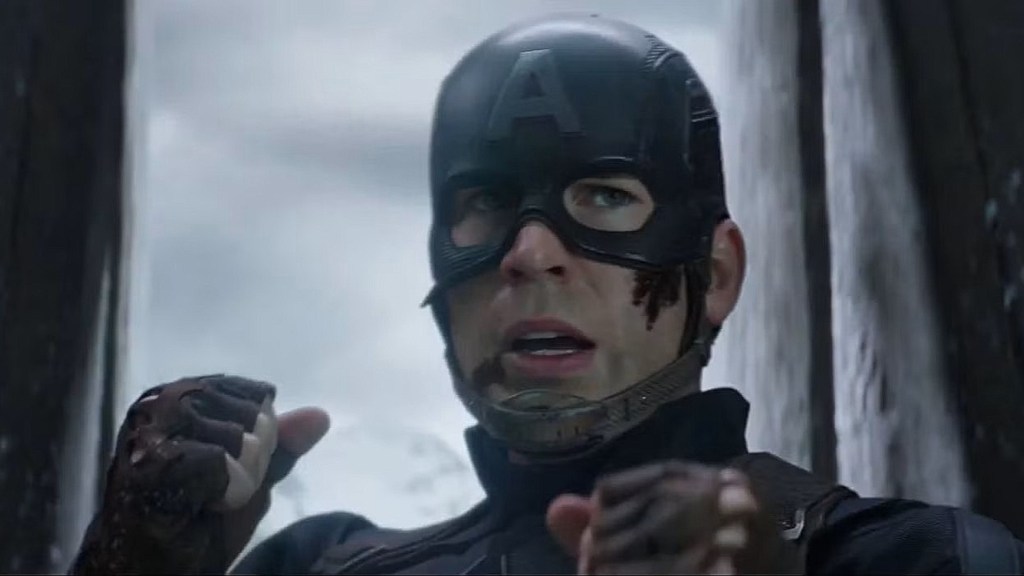Captain America making fists and saying "I can do this all day"