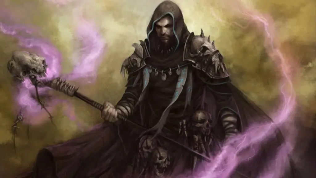 D&D Undead Warlock character