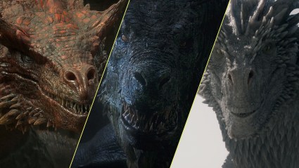 Caraxes, Vhagar, and Seasmoke in House of the Dragon