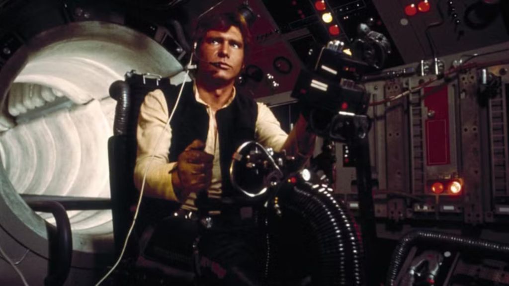 Han Solo operating his guns