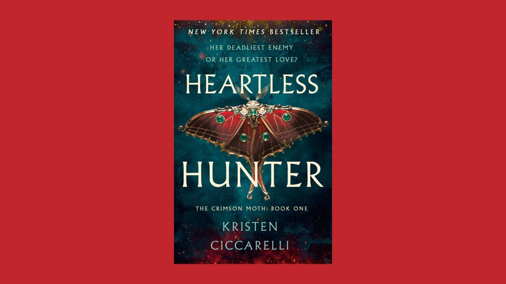 The cover of Heartless Hunter against a red background