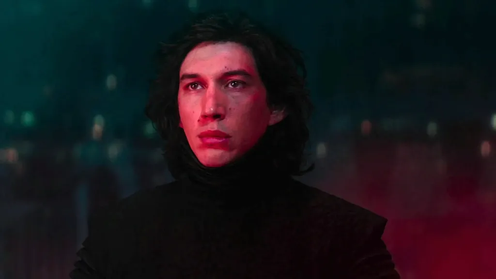 Kylo Ren on Starkiller base in The Force Awakens