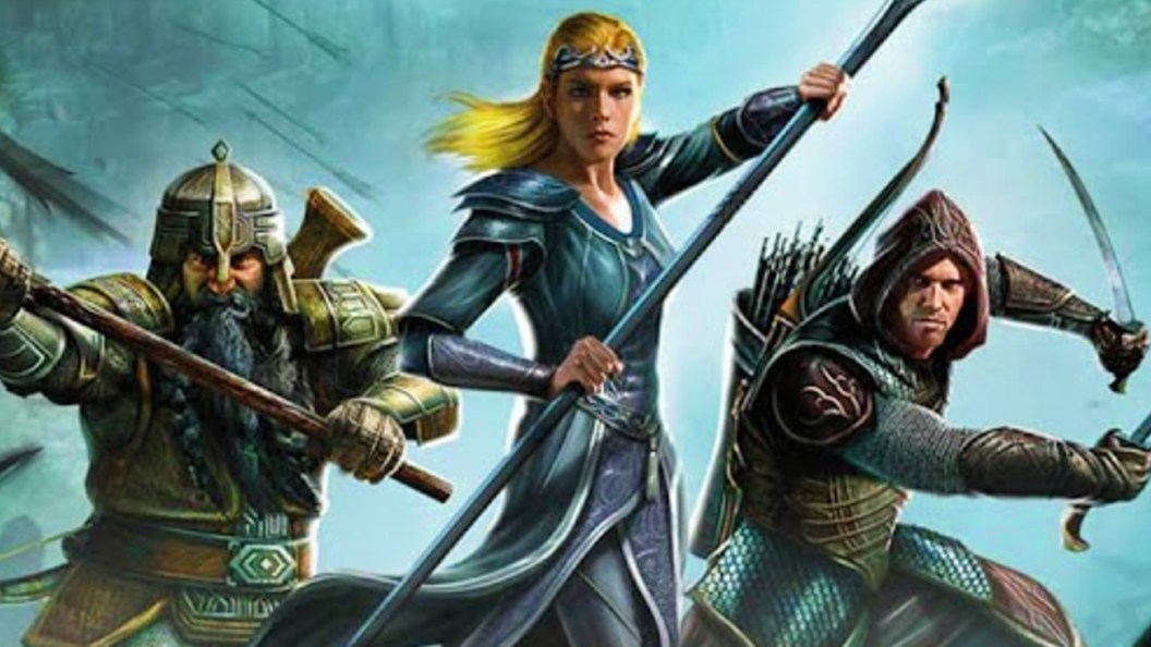Artwork from The Lord of the Rings: War in the North game showing its fantasy setting