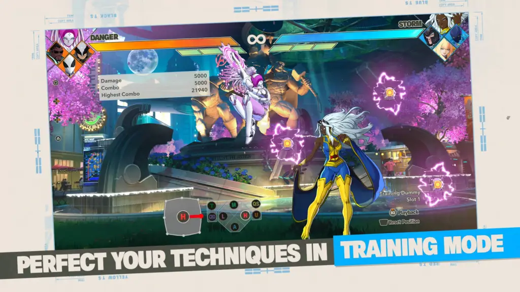 Marvel Tokon Fighting Souls Practice Mode from open beta