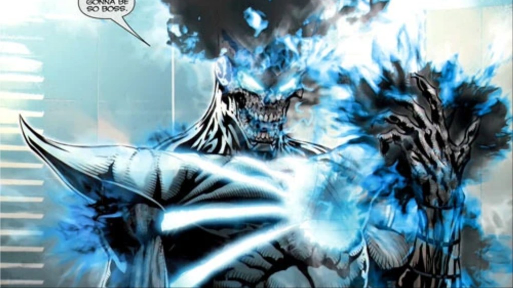 Deathstorm using his powers