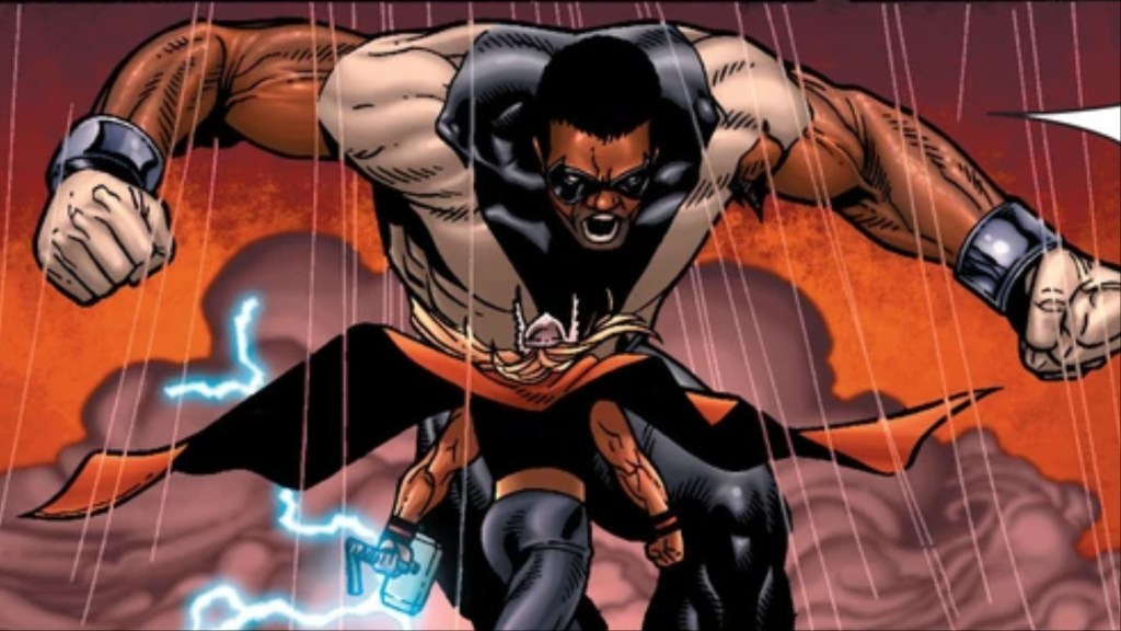 Goliath facing off against the Thor clone