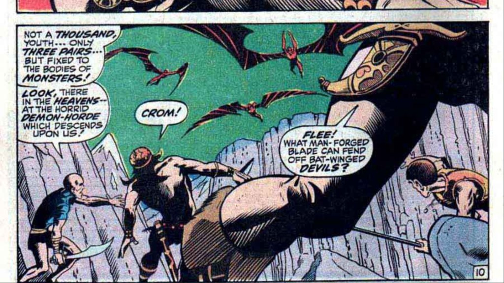 Conan under attack from harpies