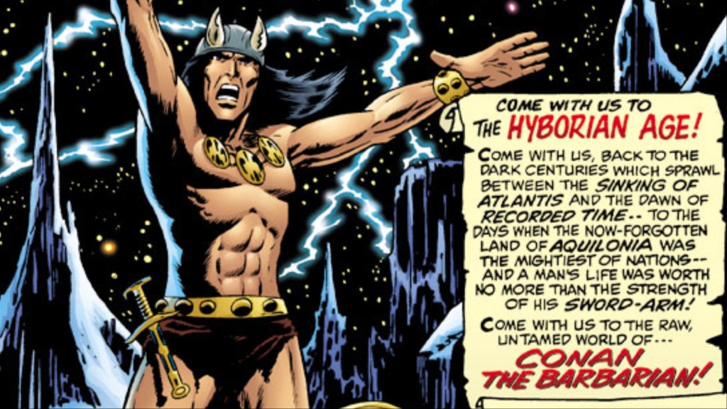 The first page of Conan the Barbarian #1