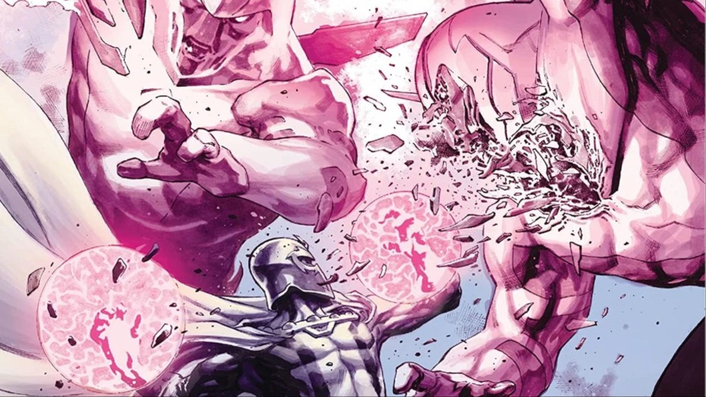 Magneto battling two Nimrod units