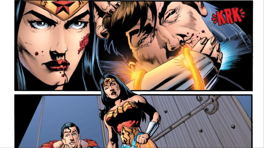 Wonder Woman killing Maxwell lord