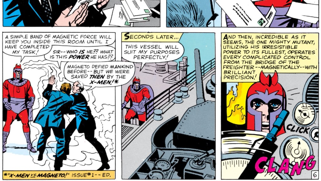 Magneto getting his hands on a freighter