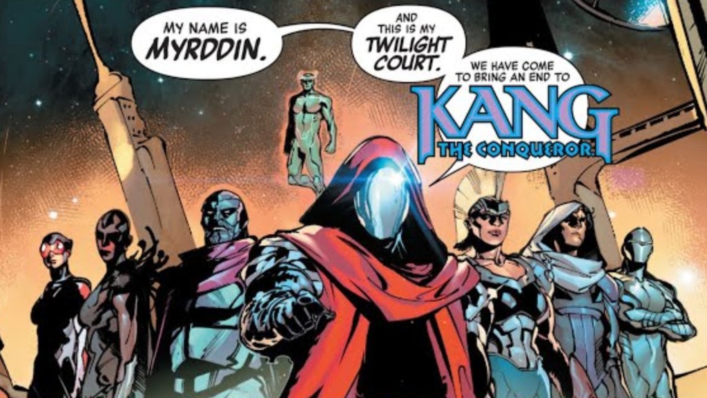 The assembled Twilight Court with Myrrdin
