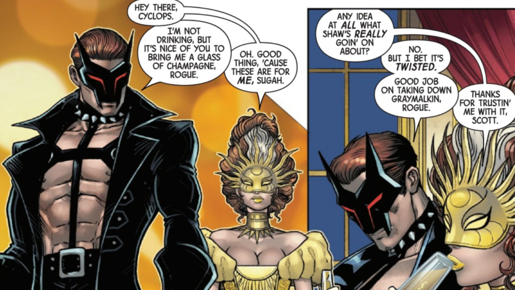 Cyclops and Rogue talking