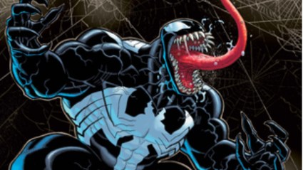 Venom with his tongue out