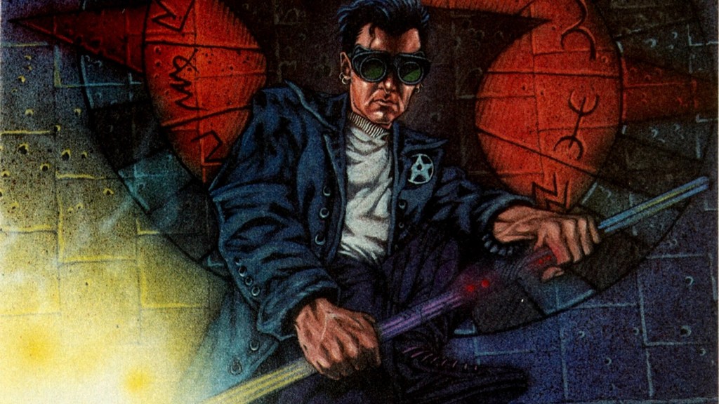 Jack Knight holding his cosmic rod