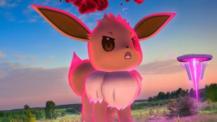 Pokemon Go Dynamax Eevee Closeup