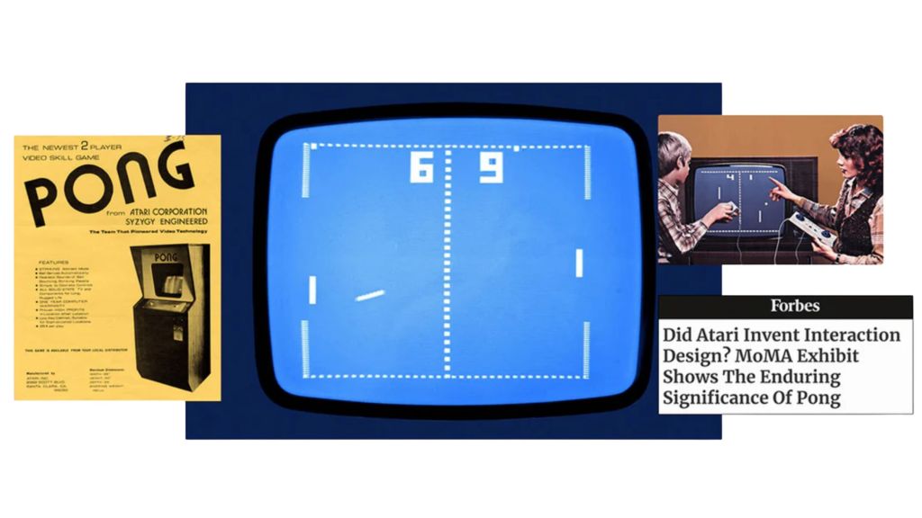 Pong in Culture Layout from Atari Website
