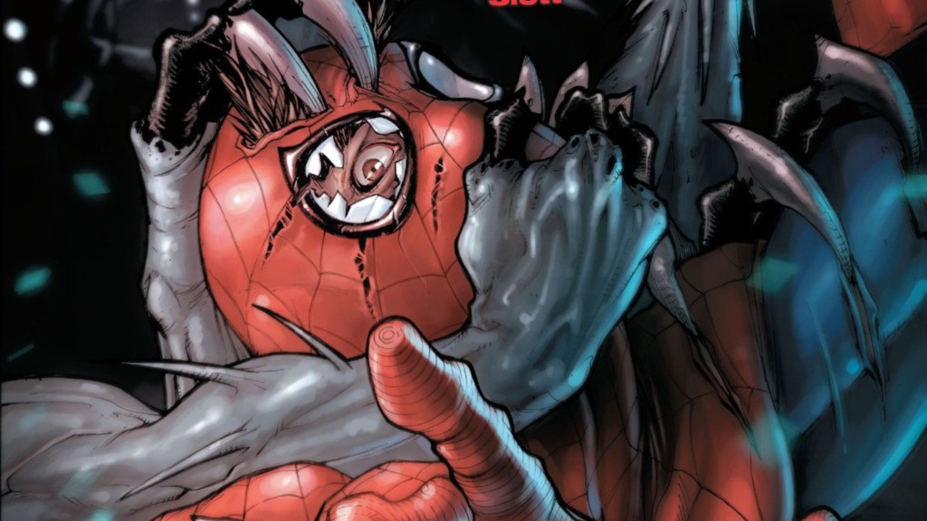 Spider-Man strangled