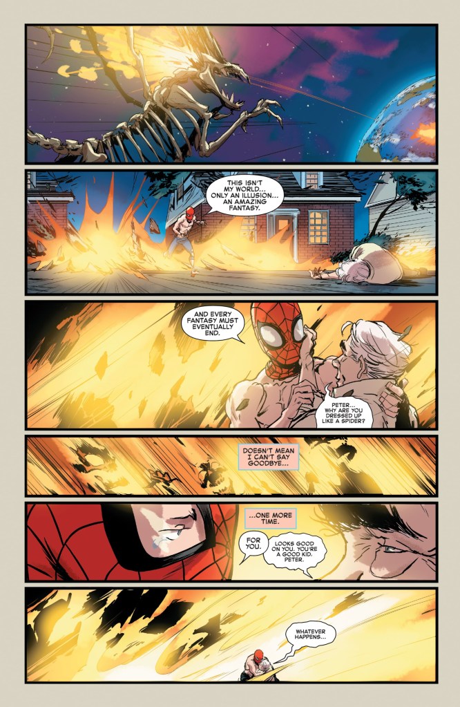 Uncle Ben dies and forgives Peter