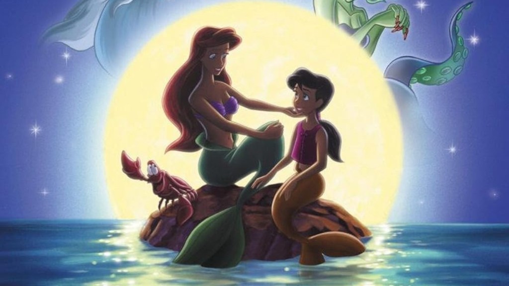 Ariel and Melody in The Little Mermaid II: Return to the Sea