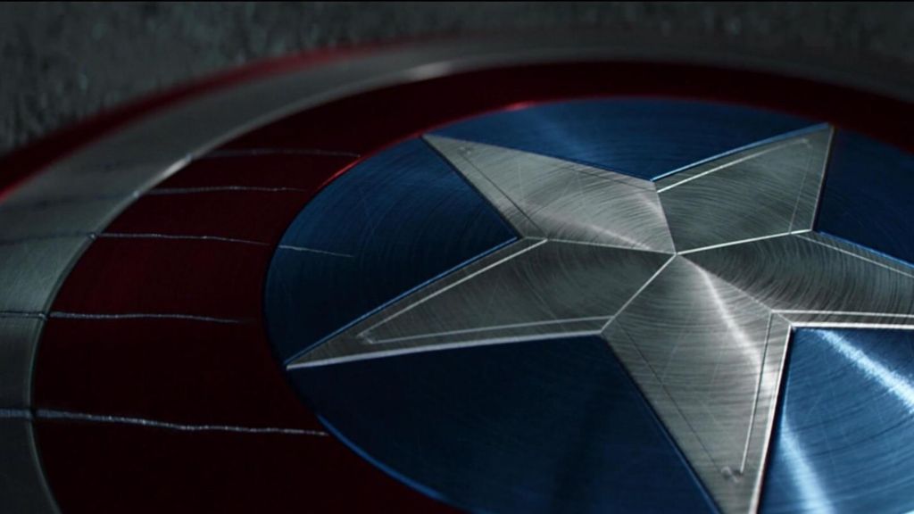 The dropped shield in Captain America Civil War