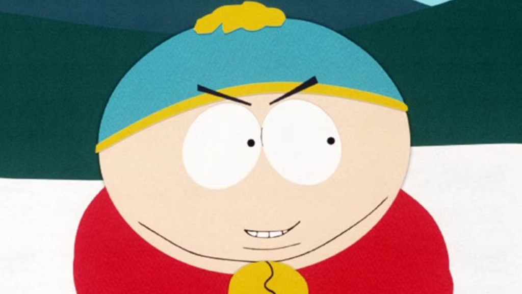 Cartman looking evil in South Park