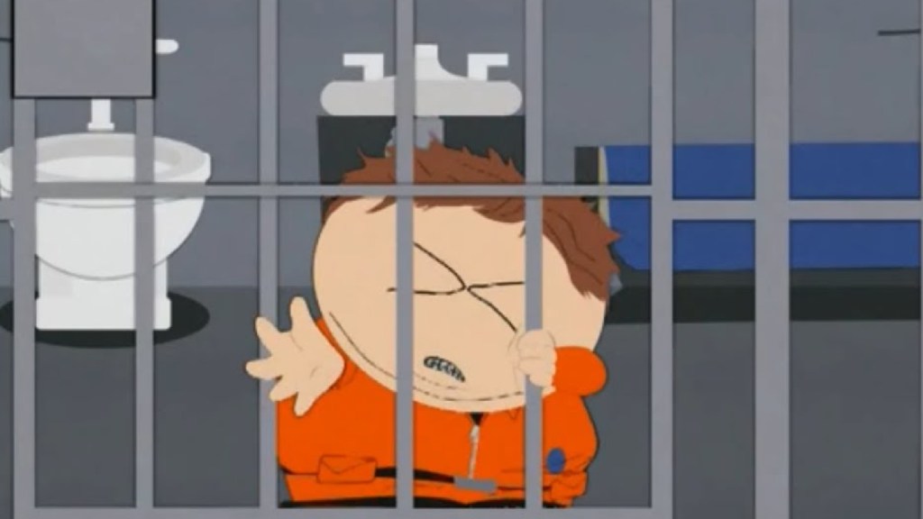 Cartman in prison in South Park